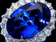 【ジュエリー極】極上品！超大粒極上天然タンザナイト10.02ct＆極上ダイヤモンド1.25ct 超高級Pt900リング h7582ogl【送料無料】
