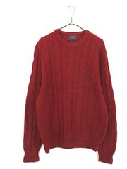 古着 70s USA製 Pendleton ケーブル編み ローゲージ ウール ニット セーター XL 