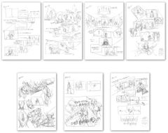 [중고] 엽서 B 타입 엽서 세트 (7장 세트) Illustrated by TETSUYA NOMURA [킹덤 하트]