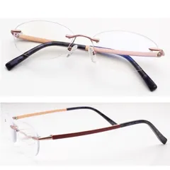 フワッと軽い 老眼鏡 新品 女性 男性 メンズ おしゃれ ブルーライトカット フチなし ふちなし シニアグラス ウルテム ツーポイント リムレス レディース 軽い かわいい 圧迫感軽減 柔らかい +1.0 +1.5 +2.0 +2.5 +3.0 XM206