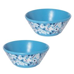 みのる陶器(Minorutouki) 小鉢 KUKKA アクアブルー 直径10.5cm 軽量パックボウル 2個入