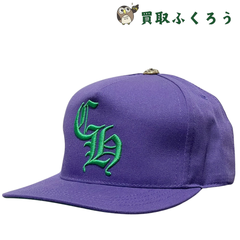 【新品】クロムハーツ Chrome Hearts CHベースボールキャップ　パープル　紫 フリーサイズ