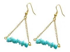 ピアス パワーストーン 天然石(アマゾナイト)