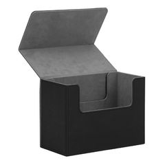 25枚収納 (ブラック×グレー) 36PT デッキホルダー ストレージボックス トレーディングカード カードデッキ トレカ Mサイズ ケース 収納 カード トールサイズ 鑑定 BGS PSA [Cicogna]