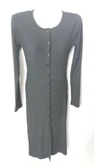 ◇ ZARA ザラ 長袖 ロング丈 ワンピース サイズS ブラック レディース E  【1406180076160】