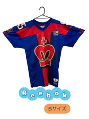 Reebok　半袖Tシャツ　アメフト　ユニフォーム風　メッシュ素材　ブルー　MONARCHS　U-429