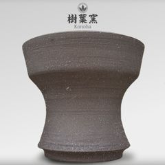 アガベ 塊根 専用 植木鉢 燻銀黒土 無釉薬　02