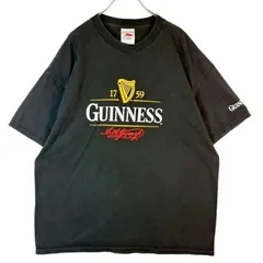 テネシーリバーTennessee RiverギネスビールGUINNESS半袖TシャツアドバタイジングTビアT袖プリント企業系お酒ブラック黒ホワイト白イエロー黄色レッド赤フェードアメカジグランジvintageヴィンテージ50529