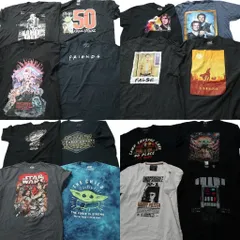古着卸 まとめ売り 映画・ドラマ 半袖Tシャツ 16枚セット (メンズ 2XL ) ストレンジャーシングス  ハリーポッター 中古 古着 NA6857