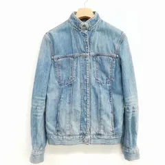 ヘルムートラング HELMUT LANG 16-5304161 デニム ジャケット ブルゾン ダメージ加工 S インディゴブルーのサムネイル