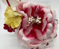 髪飾り  赤・白 花 421-a0035