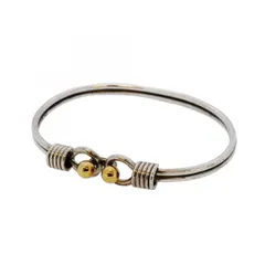 ティファニー　フック&アイ　シルバー ゴールドバングル フッククローズ TIFFANY&Co. ティファニー フック&アイ バングル ブレスレット