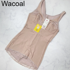 【新品タグ付き】Wacoal　ワコール　インナー　キャミソール　ノースリーブ　B70M　BR　シンプル　リボン　レース　花　華やか　ロンウエーブ　遠赤外線　クラレエステル　プレゼント　ギフト