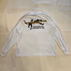 90s　usa　screen stars　Tシャツ　ロング　ロンT　長袖　アート　【T-376】
