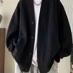 種類6：L/B：グレー 秋冬 コーデ メンズ  服 シンプル ファッション オシャレ 大人 かっこいい 大きいサイズ ストリート 紳士服 ブラック ジャケット ハイエンド ワッフル Vネック ニット カーディガン カップル兼 
