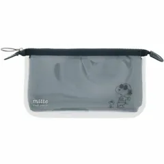 新品未使用品♪  スヌーピー クリアポーチ フラット ブルー・グレー