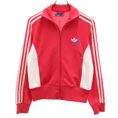 adidas Originals アディダスオリジナルス トレフォイルロゴ モスクワ トラックジャケット L ピンクレッド系 ジャージ レディース 古着