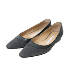 PELLICO ペリーコ パンプス ダークブラウン サイズ:36(23.0cm) / 22秋冬 セミ スクエアトゥ フラット シューズ / VENERE プレーン ローヒール スウェード レザー パイピング / イタリア製 / 靴【レディース】【中古】