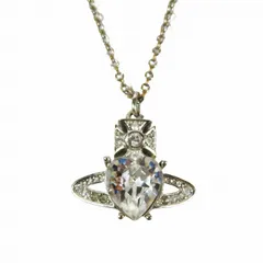 ヴィヴィアンウエストウッド Vivienne Westwood ARIELLA ネックレス ペンダント ラインストーン アクセサリー シルバー/4 レディース