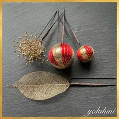 和装髪飾り ＊ 成人式 卒業式 結婚式 ウェディング ブライダル 着物 振袖 袴 白無垢 かすみ草 wedding bridal フォトウェディング 七五三 753 初節句 前撮り ヘアアクセサリー ヘアパーツ ヘア飾り 簪 ゴールド レッド 赤