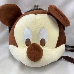 ディズニー　ミッキーマウス　がま口　ぬいぐるみポシェット　C562