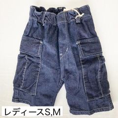 新品 FABRIQ REPORT ファブリックレポート 子供服 ウエスト総ゴムショートパンツ（one wash）（やわらかデニム） （レディースS/M）児島デニム　岡山　デニムパンツ