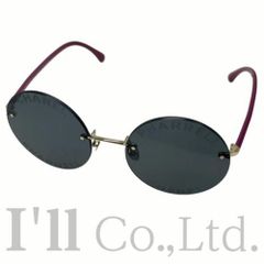 値下げ！CHANEL　シャネル　PHARRELL WILLIAMS　ファレル　ウィリアムス　ラウンド　ロゴ　サングラス　A71318　クリアブラック　フューシャピンク　ブランド小物　ファッション小物　眼鏡　ココマーク【中古】【56532】