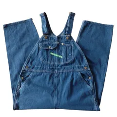 ■古着 KEY キー デニムオーバーオール/サロペット/古着/W42L30【A1515】