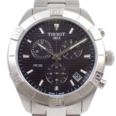 TISSOT ティソ PR100 スポーツ ジェント クロノグラフ クォーツ メンズ 腕時計 純正SSベルト T101.617.11.051.00【いおき質店】