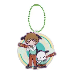 【中古】キーホルダー 小狼×ポチャッコ 「カードキャプターさくら×サンリオキャラクターズ ぷっくりラバーマスコット3」
