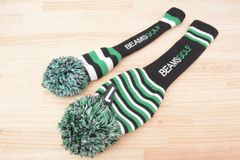 【ウッド用カバー】ビームスゴルフ BEAMS GOLF ウッド用ヘッドカバー ドライバー用/3W用 2個セット ブラック/グリーン
