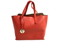 フルラ　FURLA　トートバッグ　サリー　レザー 　オレンジ系　匿名配送　送料無料