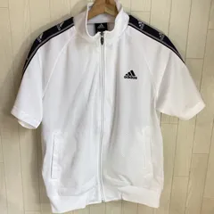 アディダス　adidas 半袖　ジップアップ　ジャケット　CLIMALITE　(L)         …e.s