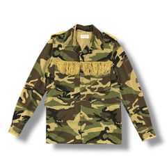 国内正規 SAINT LAURENT PARIS 15SS エディ期 フリンジミリタリー