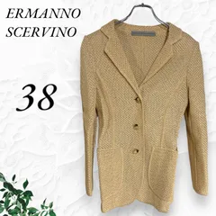 g105 ERMANNO SCERVINO エルマンノシェルヴィーノ ジャケット 上着 メッシュ カジュアル シンプル イタリア 希少 レア 綺麗 美品 38 niko∞2525のサムネイル