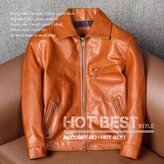 3L【新品】18万円上質ナッパオイルレザージャケットハイデザイン