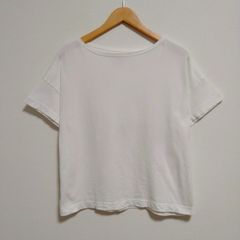 無印良品　無地　半袖　tシャツ ホワイト M-Lサイズ メンズ 古着　シンプル カジュアル