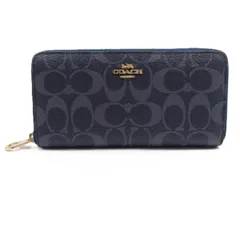 COACH コーチ シグネチャー ラウンドファスナ― レディース 長財布 A2181.C4452【いおき質店】