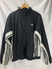 ネアアル！adidasナイロンジャケット フーディ 万国旗タグ！ 80s adidas ナイロンジャケット 万国旗タグ M トレフォイル