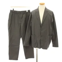 B&Y ユナイテッドアローズ BEAUTY&YOUTH ビューティー&ユース スーツ セットアップ 上下 テーラードジャケット シングル イージーパンツ スラックス XL グレー /YT