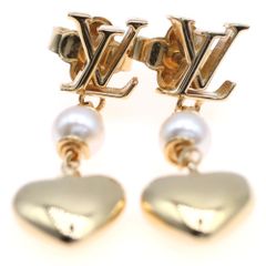 LOUIS VUITTON (ルイヴィトン) ハートモチーフ パール ピアス