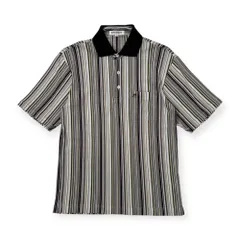  mila schon ミラショーン マルチストライプ柄 半袖 ポロシャツ サイズ M /ゴルフ/スポーツ