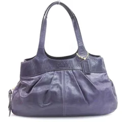希少色♡ COACH コーチ シグネチャー ショルダーバッグ 紫 肩掛け 上品 COACH コーチ ショルダーバッグ シグネチャー 筆記体ロゴ
