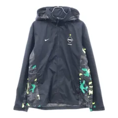 NIKE (ナイキ) ×FCRB ブリストル ジップアップ フード付き カモ柄 ジャケット ブラック 640461-017のサムネイル