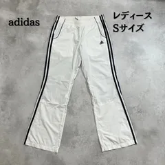 adidas  スポーツパンツ　ブーツカット　ホワイト　Sサイズ　レディース　【B-3】