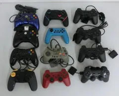 【TAKA45-31】◇未検品　『ゲームコントローラー 12点セット』　まとめ売り　PS2　Xbox　switch　iPega　ジャンク品