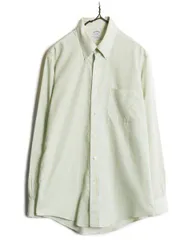 【お得なクーポン配布中!】 ブルックスブラザーズ チェック 長袖 ボタンダウン シャツ メンズ M 程 BROOKS BROTHERS コットン ワイシャツ マルチカラー スリムフィット