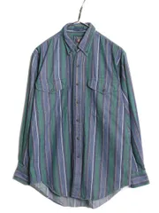 【お得なクーポン配布中!】 80s チャップス ラルフローレン ストライプ 長袖 ボタンダウン シャツ メンズ M / 80年代 ヴィンテージ CHAPS 長袖シャツ BD マルチカラー