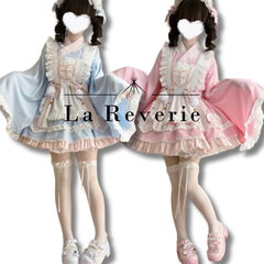 サブカル 服 地雷系 原宿 渋谷 ワンピース 和ロリ 和風 メイド レトロ ベビードール 原宿ファッション インディーズファッション Y2K メイド ドレス コンカフェ アイドル 衣装 ゴスロリ ロリータ ロリィタ コスプレ パーティー ハロウィン 量産型