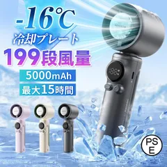 2025夏 携帯扇風機 ハンディファン 冷却プレート 199段風量 瞬間冷感 ハンド 手持ち扇風機 ミニ 5000mAh 充電式 小型 静音 猛暑対策 扇風機